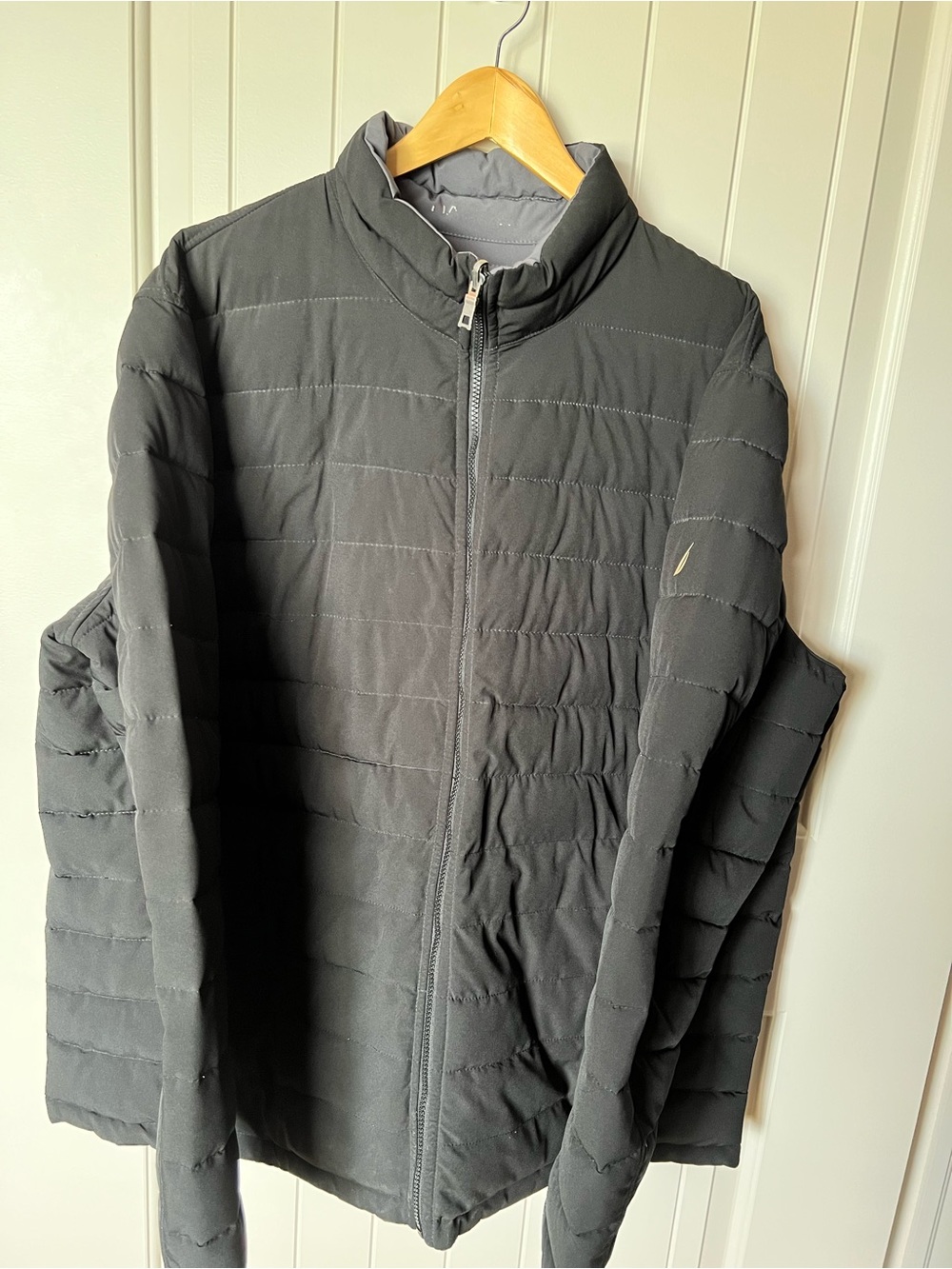 Nautica Men's Black Quilted Puffer Jacket